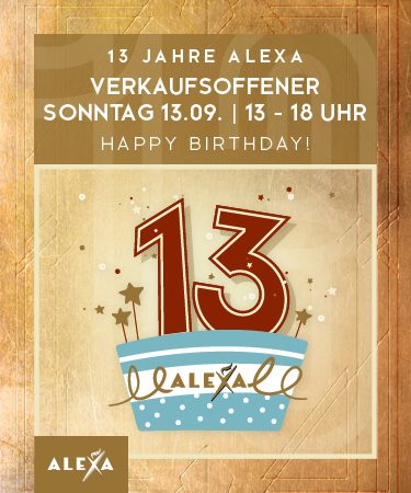 ALEXA feiert am 13. September den 13. Geburtstag