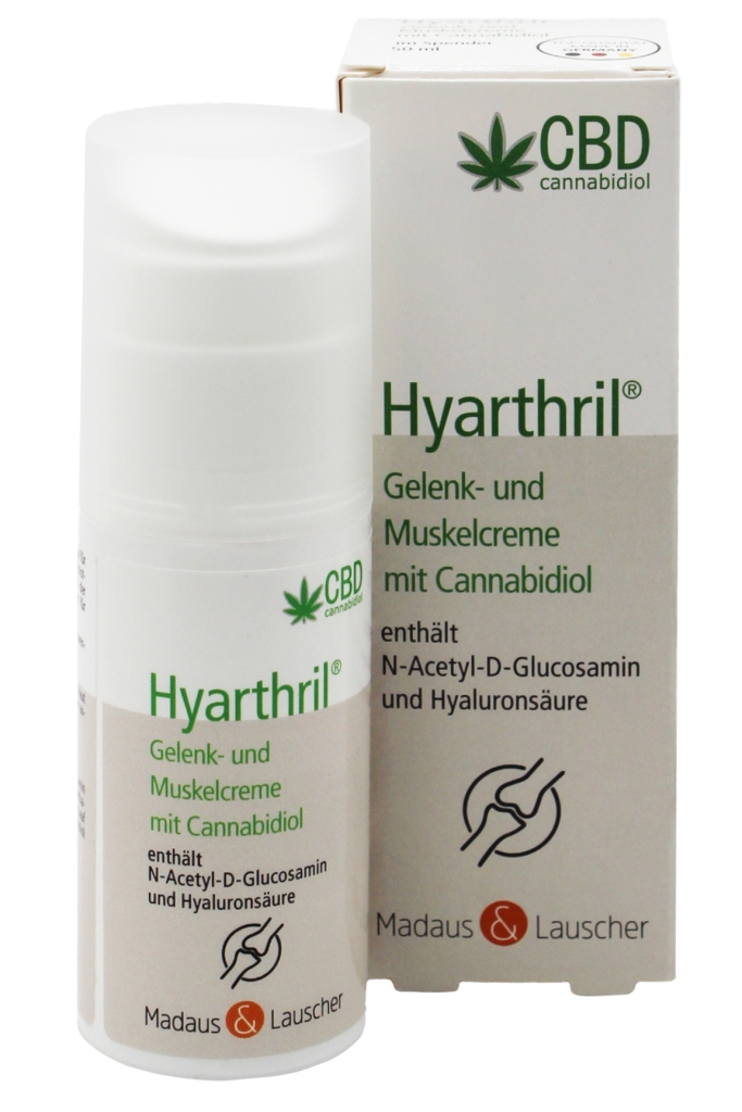 Hyarthril: Gelenk- und Muskelcreme mit Cannabidiol