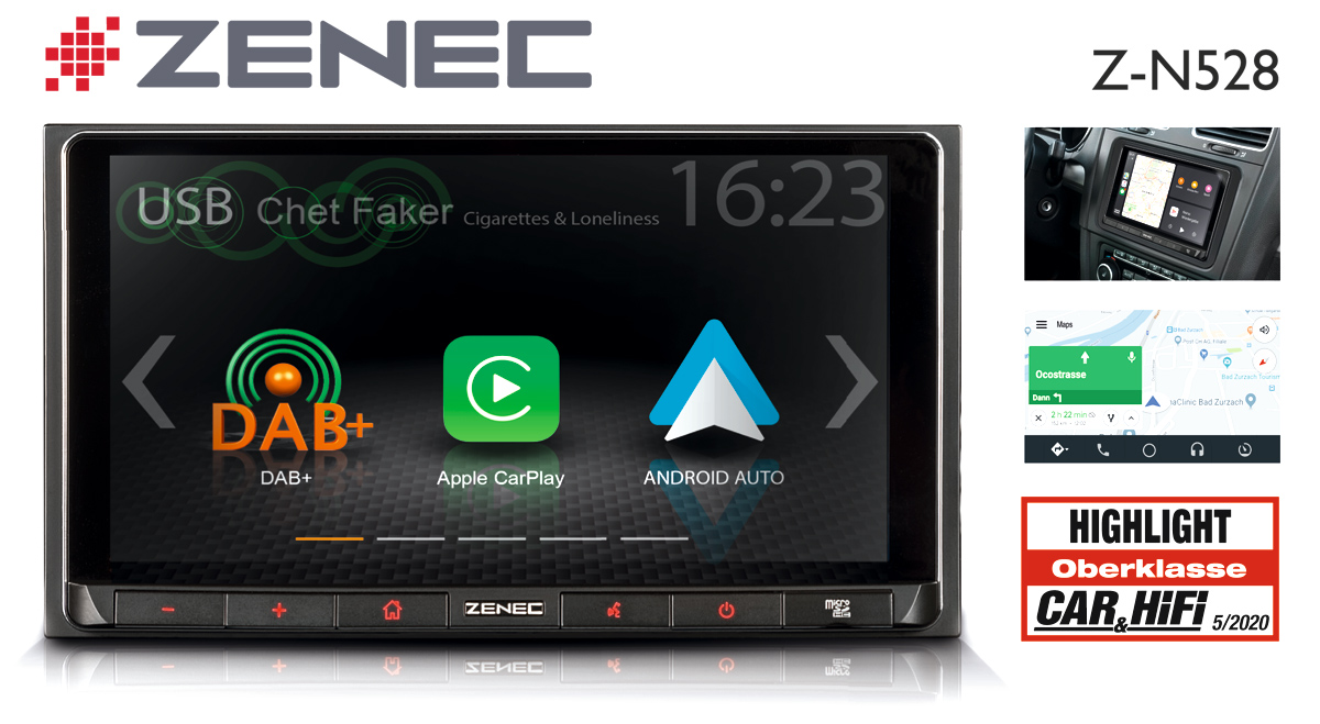 „Highlight“ accolade: ZENEC Car Infotainer Z-N528