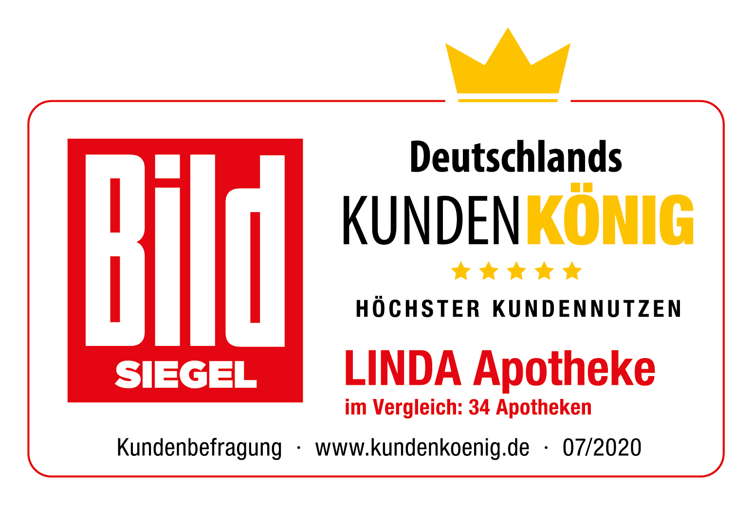 LINDA Apotheken sind „Deutschlands Kundenkönige“