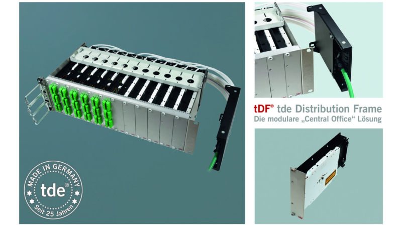 Mehr Platz im ODF: Neues tDF LWL-Spleißmodul mit integriertem Bündelader-Überlängenmanagement