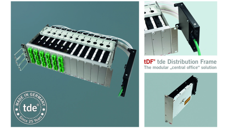 More space in the ODF: New tDF FO splice module with integrated loose tube over length management system