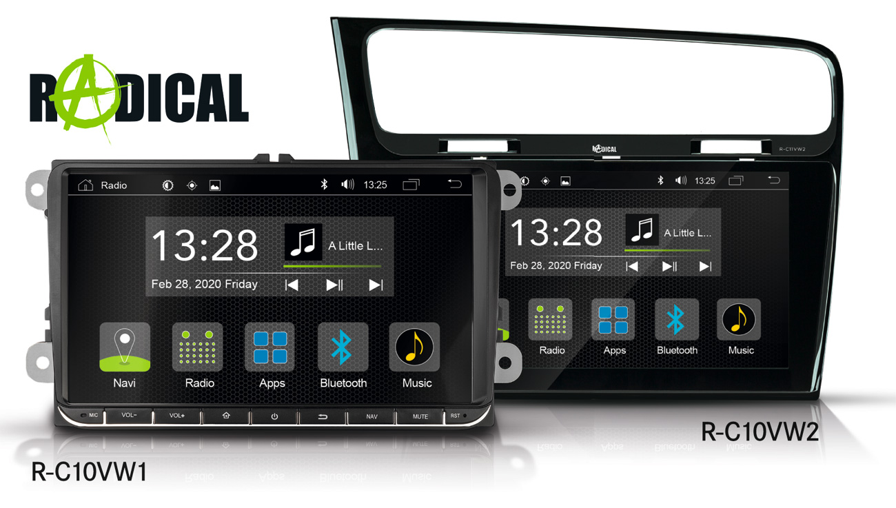 Neu von RADICAL: App Android Autoradios für VW, Seat, Skoda