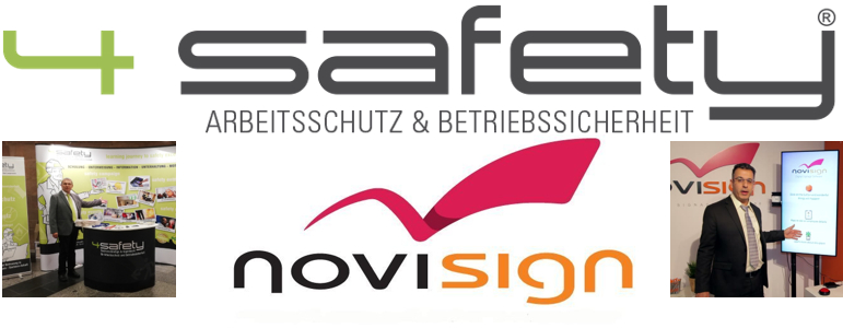 NOVISIGN UND 4SAFETY BEGINNEN STRATEGISCHE ZUSAMMENARBEIT