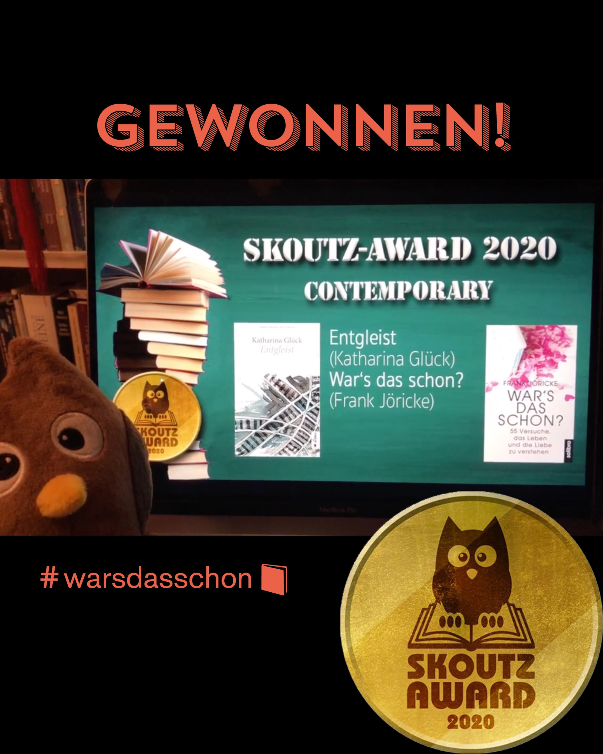 Autor Frank Jöricke gewinnt Skoutz-Award 2020