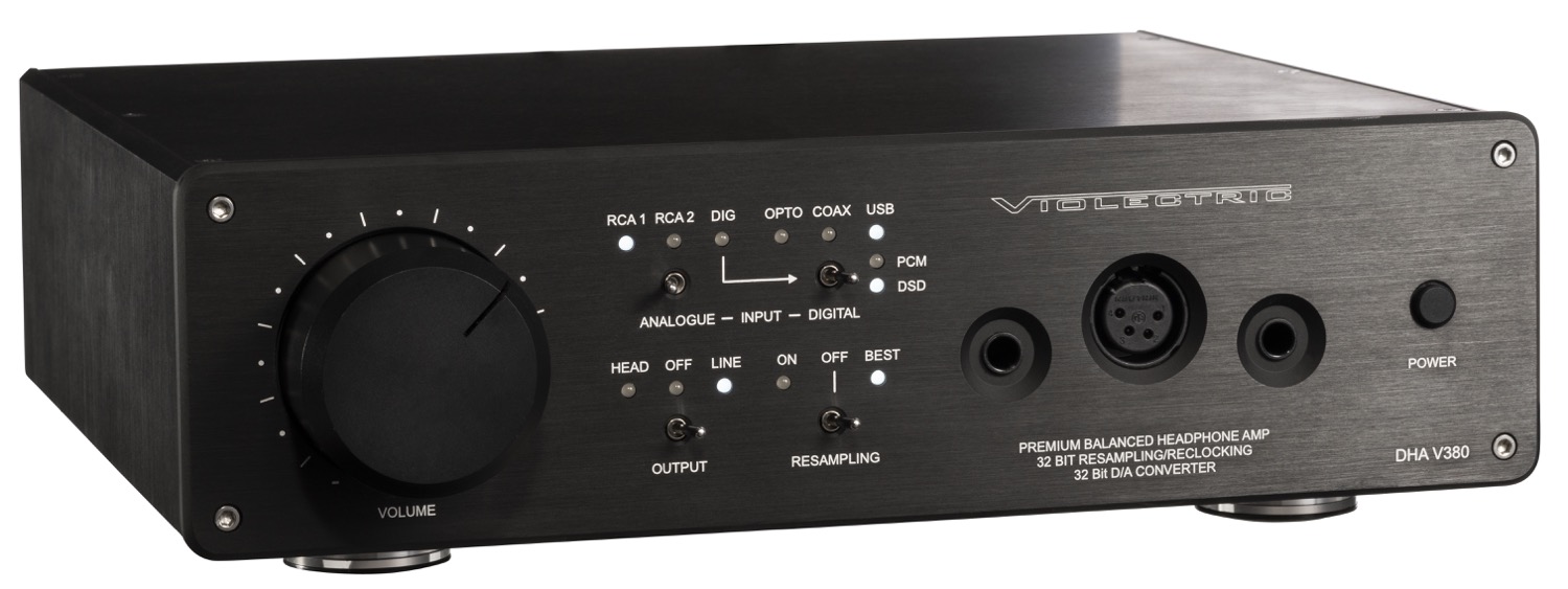 Violectric DHA V380: Hochwertiger Kopfhörer-Verstärker mit DA-Wandlung und 32-Bit-Resampling