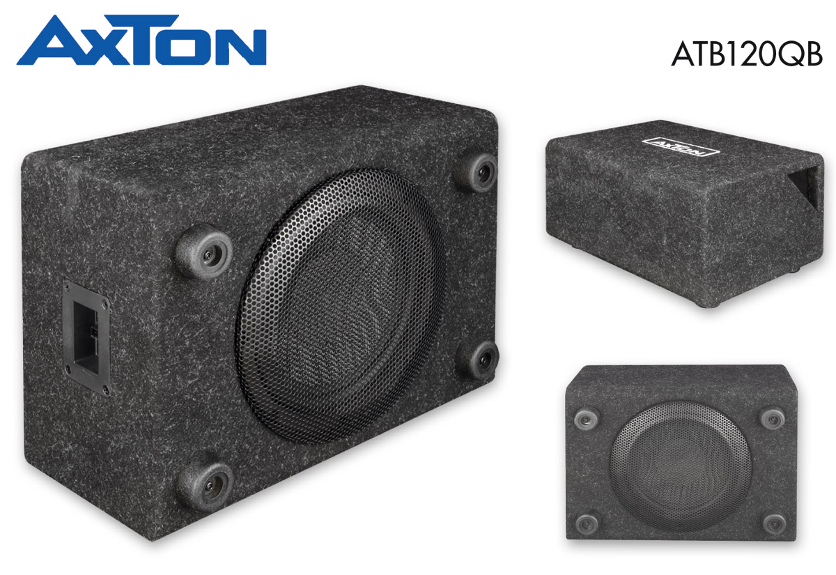 AXTON ATB120QB: Kompakte Bassbox für Autos und Reisemobile
