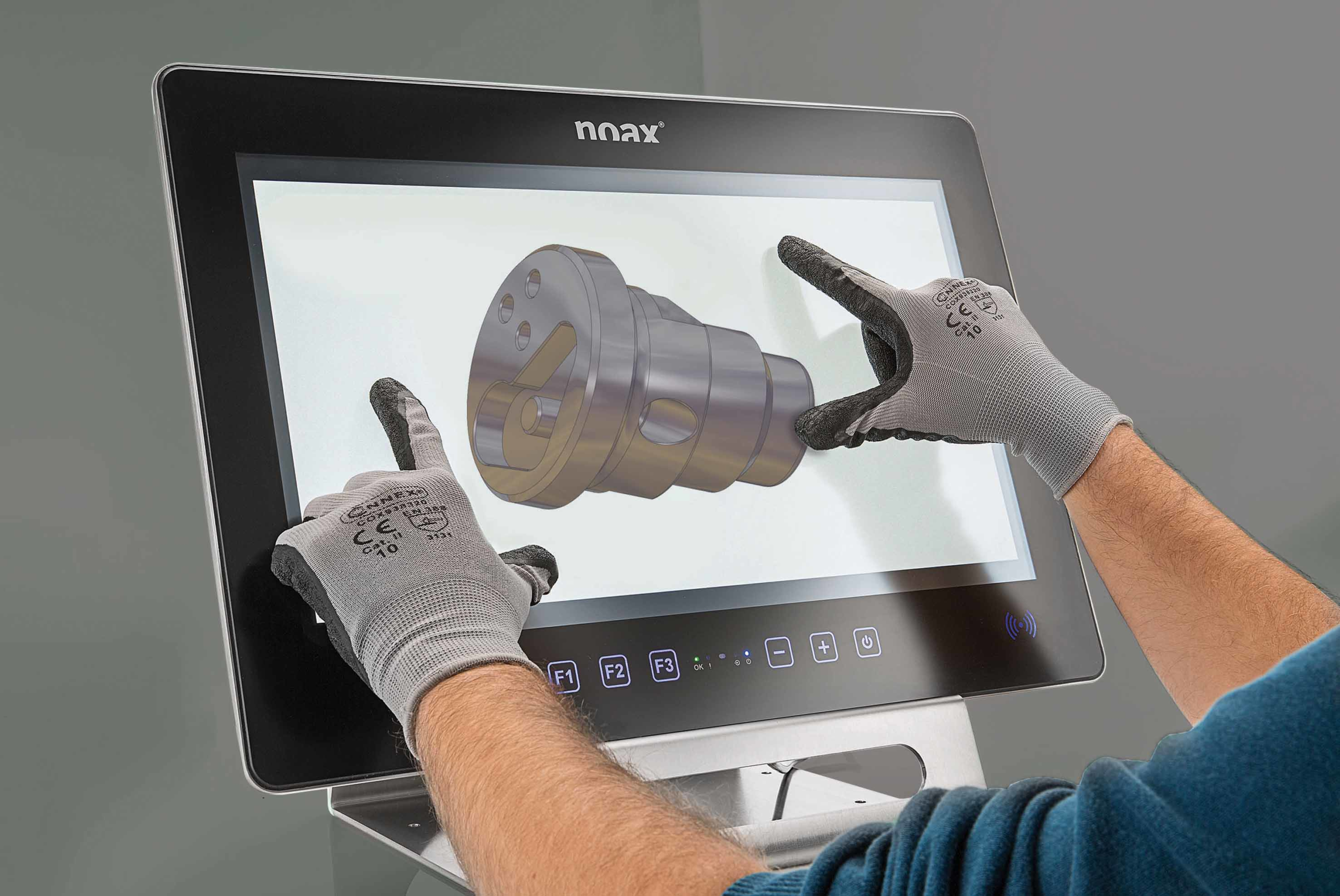 Der neue noax Steel PCAP Touch-Industrie-PC S21WP