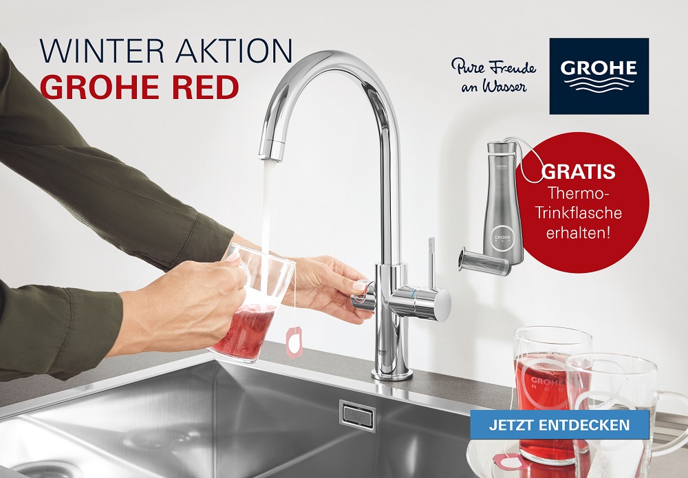 GROHE Red Thermoflasche – immer die richtige Temperatur