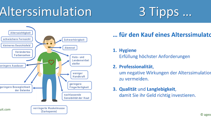 Alterssimulationsanzug kaufen – Darauf sollten Sie achten