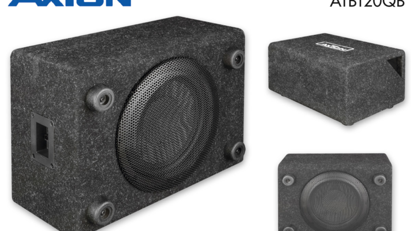 Compact Bass Maker: AXTON Bass Reflex Subwoofer ATB120QB