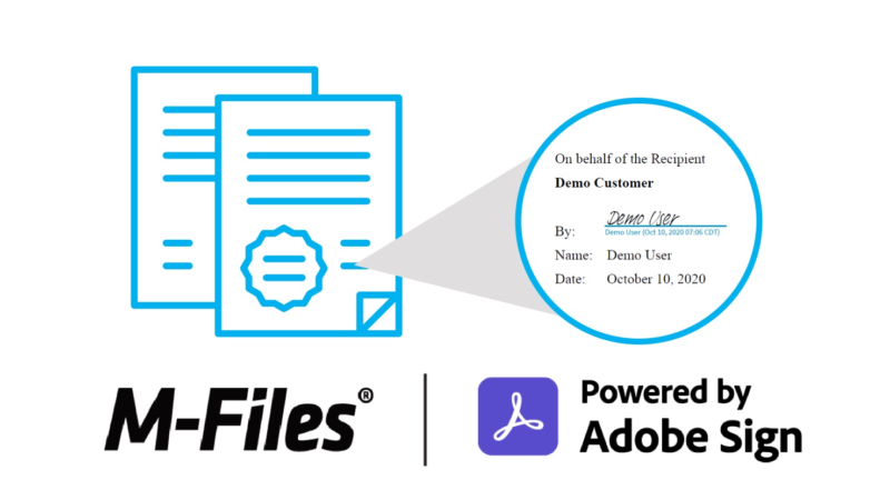 M-Files Partners with Adobe to Provide Easy and Secure Document E-Signatures