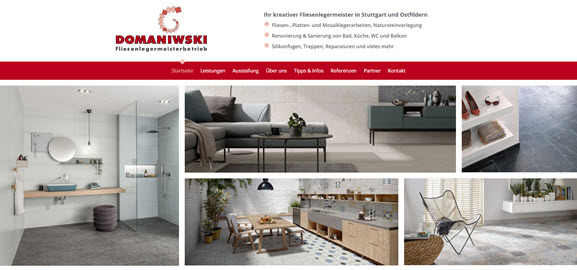 Fliesenleger Andre Domaniwski geht mit neuer Website online