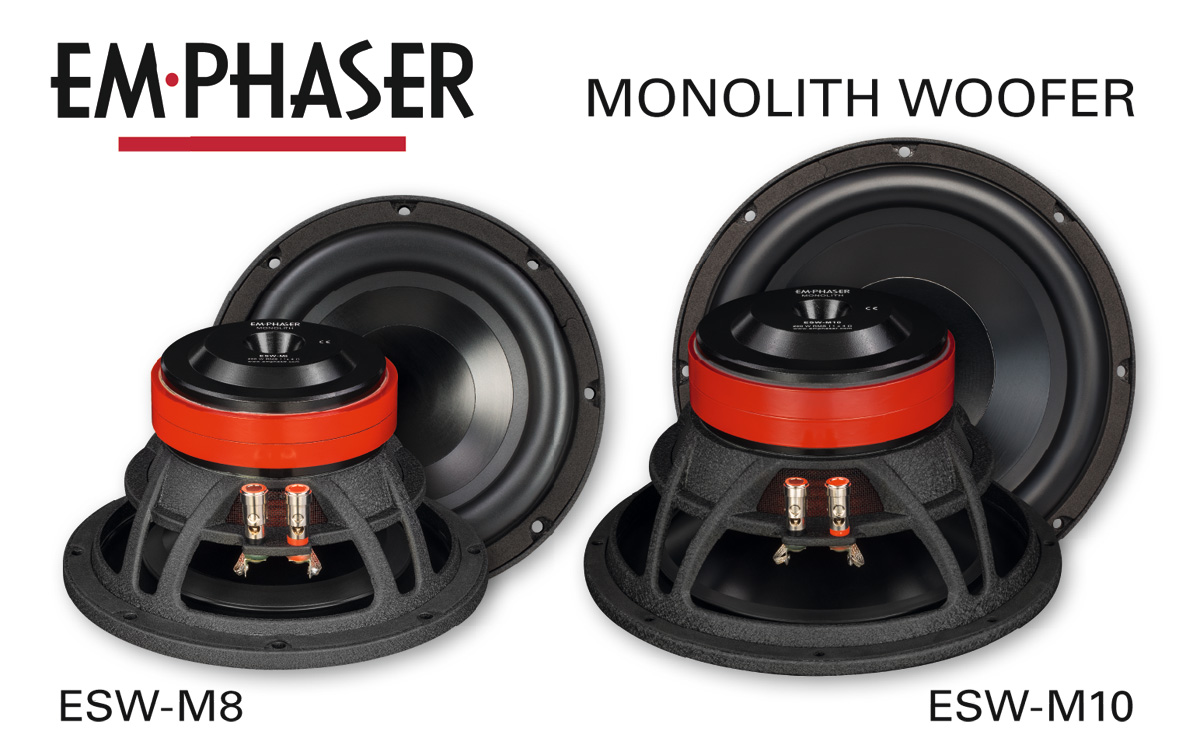 Bass-Upgrade im Auto: EMPHASERs Woofer ESW-M8 und ESW-M10