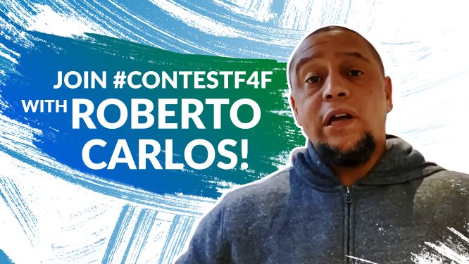 Roberto Carlos teilt seine Liebe zum Fußball beim neuen „Fußball für Freundschaft“-Wettbewerb „Ich liebe Fußball“