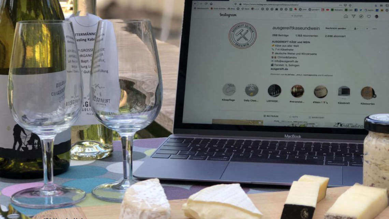 Käse-Gaumenschmauss im Online-Team-Event genießen