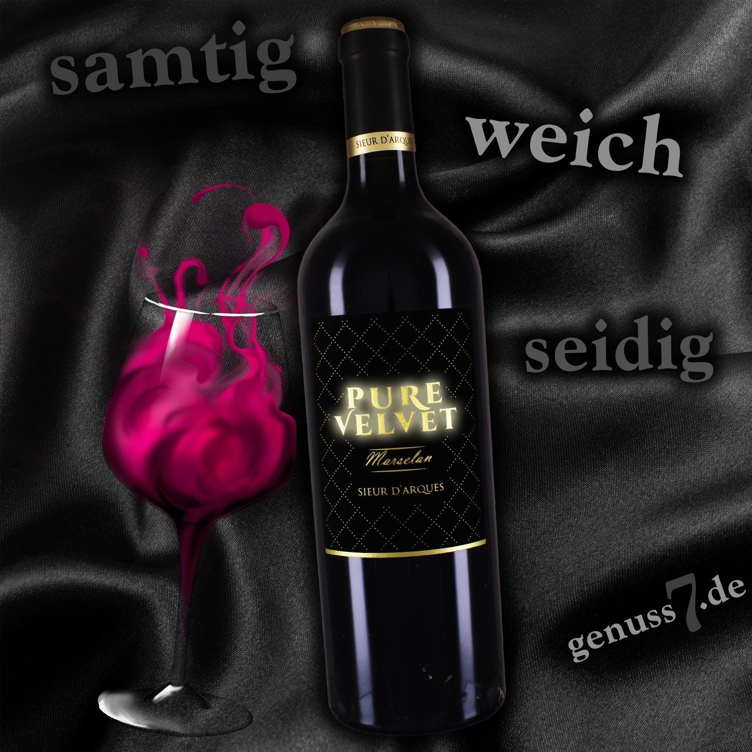 Erstklassiger französischer Rotwein wie aus Samt & Seide