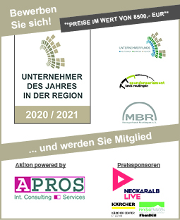 Unternehmer des Jahres in der Region Reutlingen geht in die naechste Runde