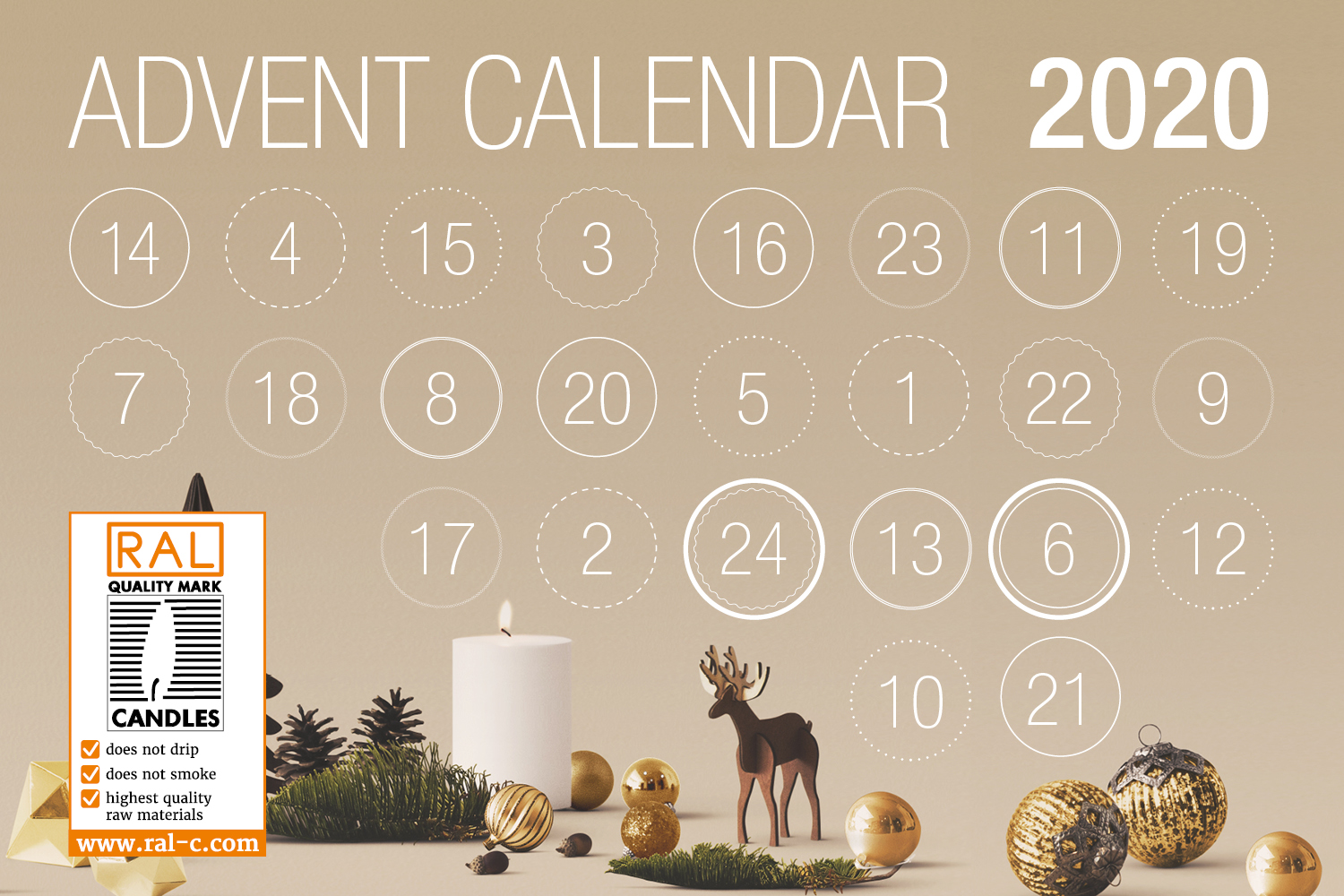 Hohohooo, the ADVENT CALENDER of Gütegemeinschaft Candles is back!