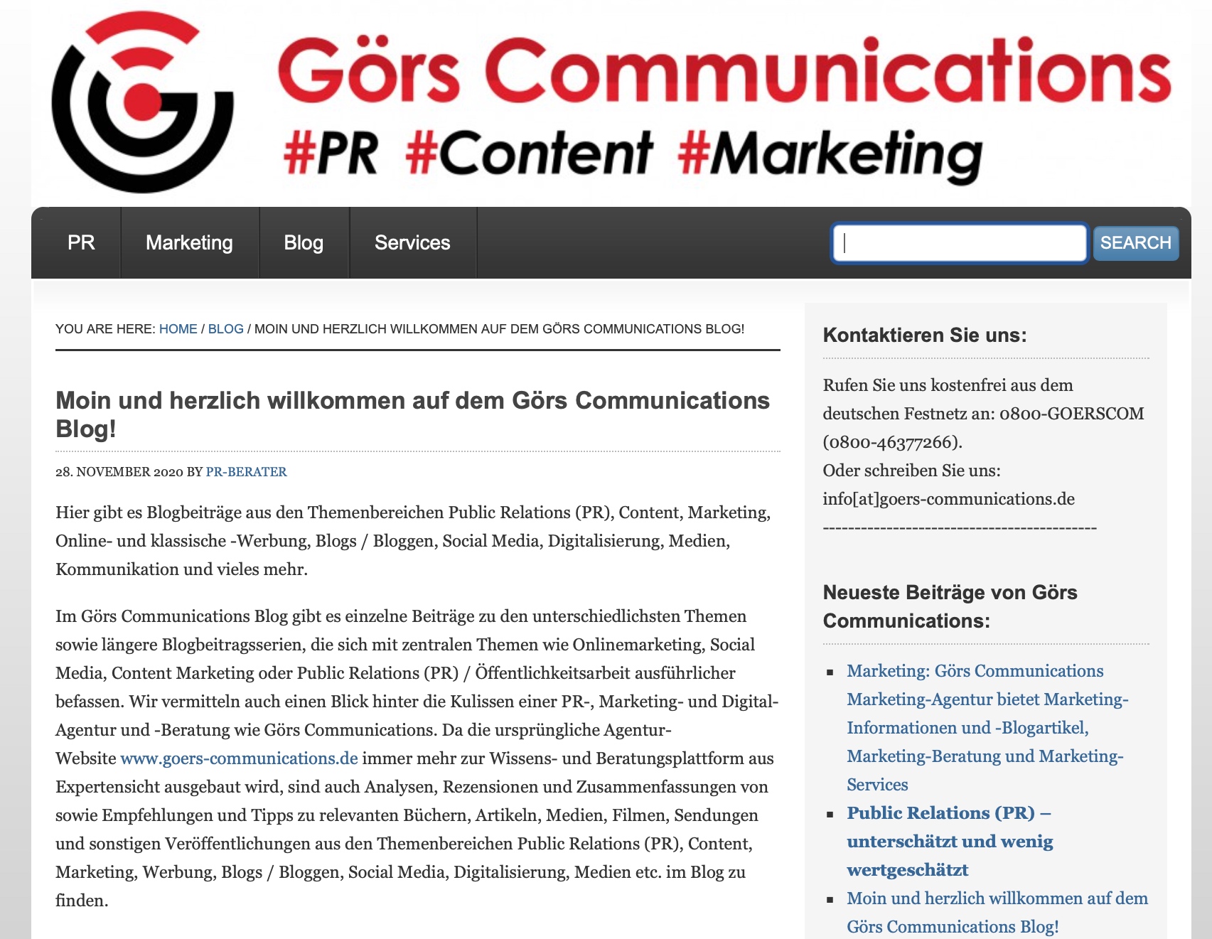 Besuchen Sie den Görs Communications Blog zu PR-, Content-, Marketing- und Digitalisierungsthemen