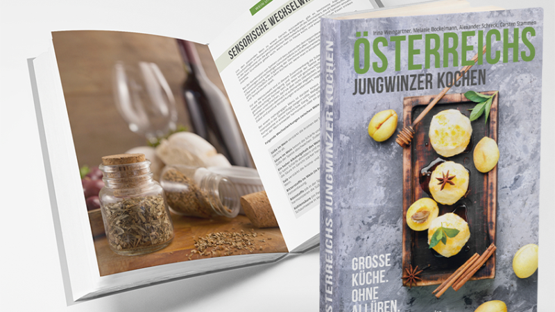 Geschmackvolle Neuerscheinung: “Österreichs Jungwinzer kochen”