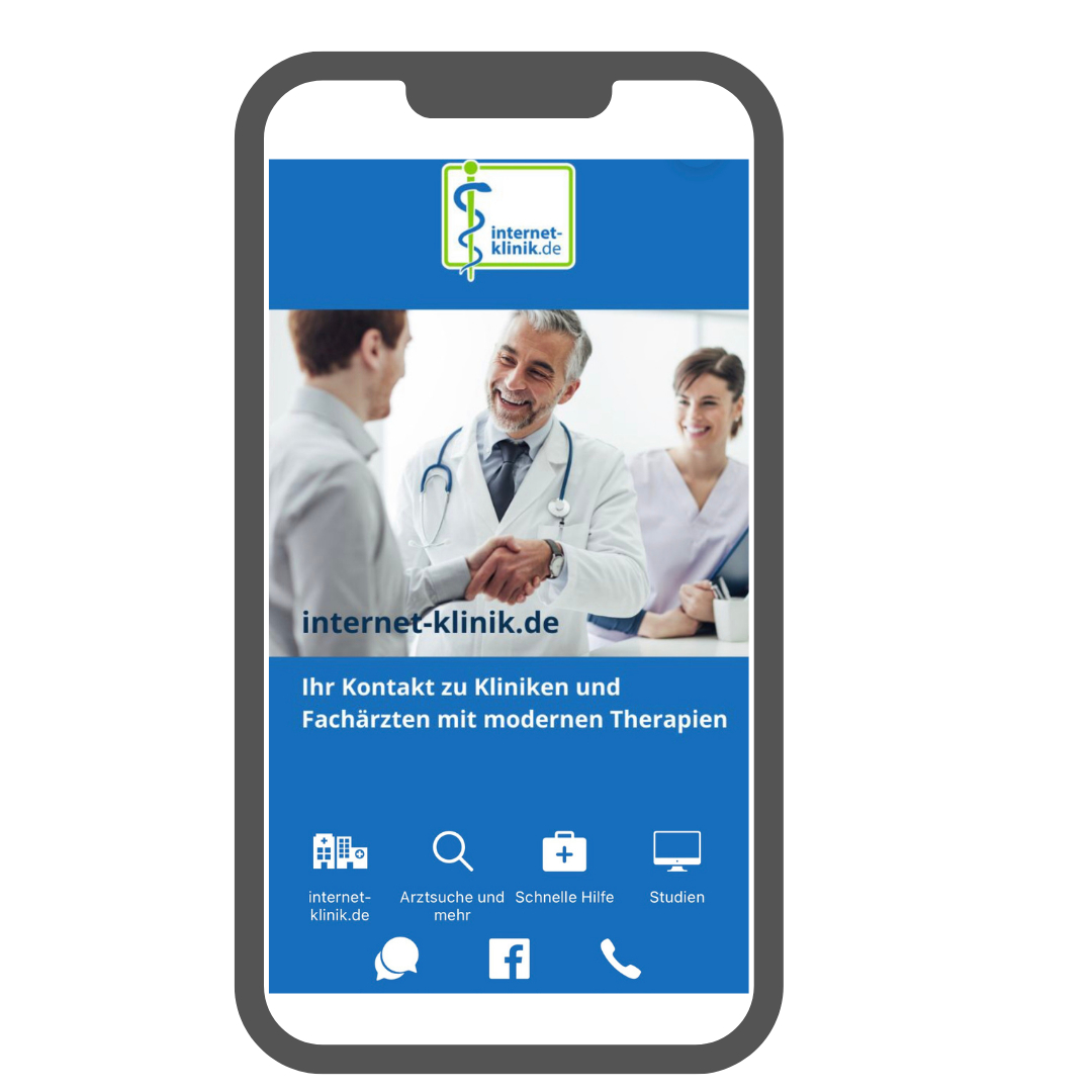Neu: „internet-klinik Arztsuche“ – App – Jetzt den richtigen Arzt für moderne ambulante Therapie finden