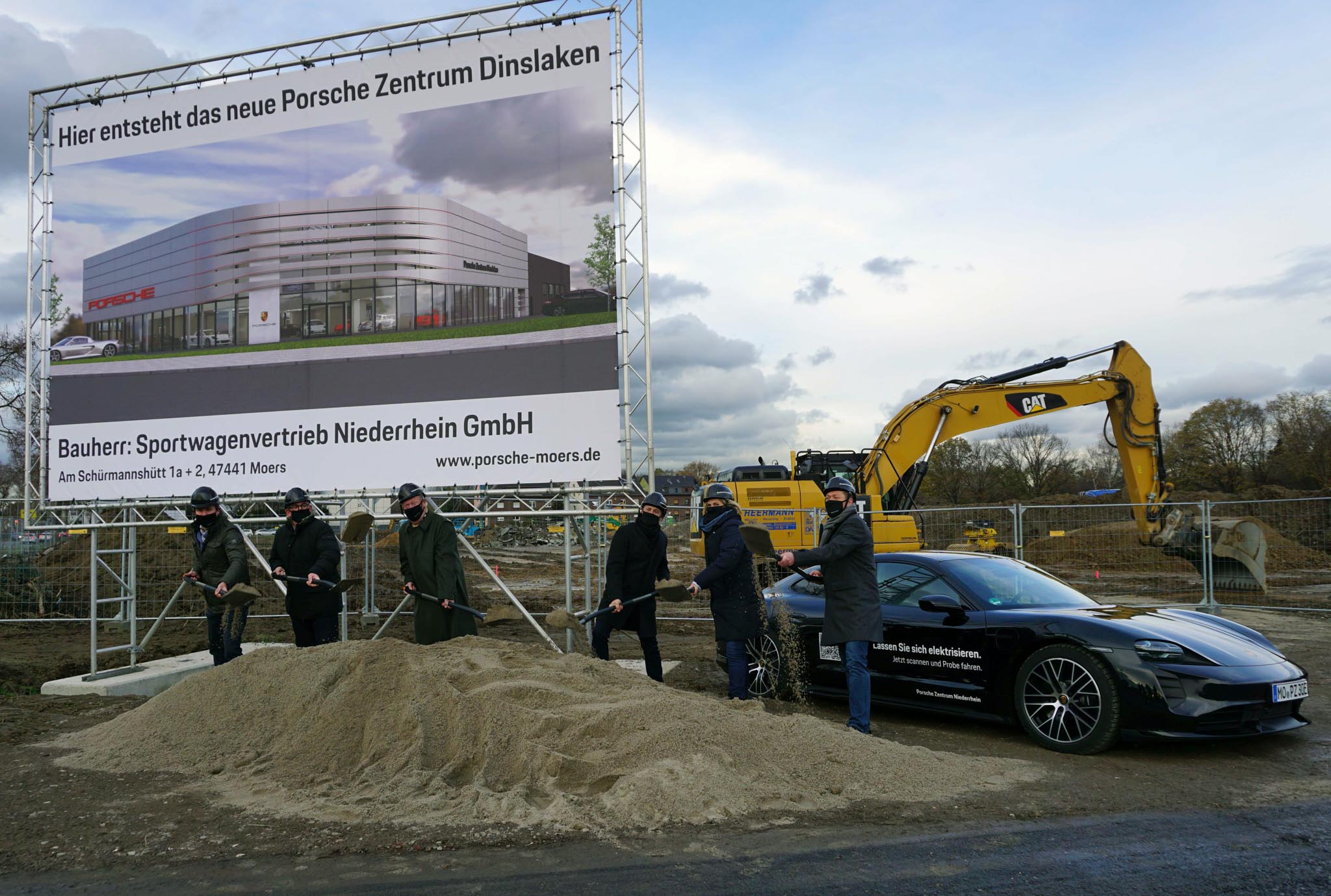 Baustart für das neue Porsche Zentrum Dinslaken