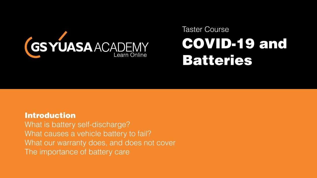 Kostenloser Online-Schulungskurs der GS YUASA Academy