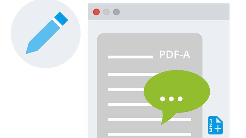 ecoDMS PDF-Editor: Archivierte PDFs mit individuellen Stempeln und Kommentaren versehen