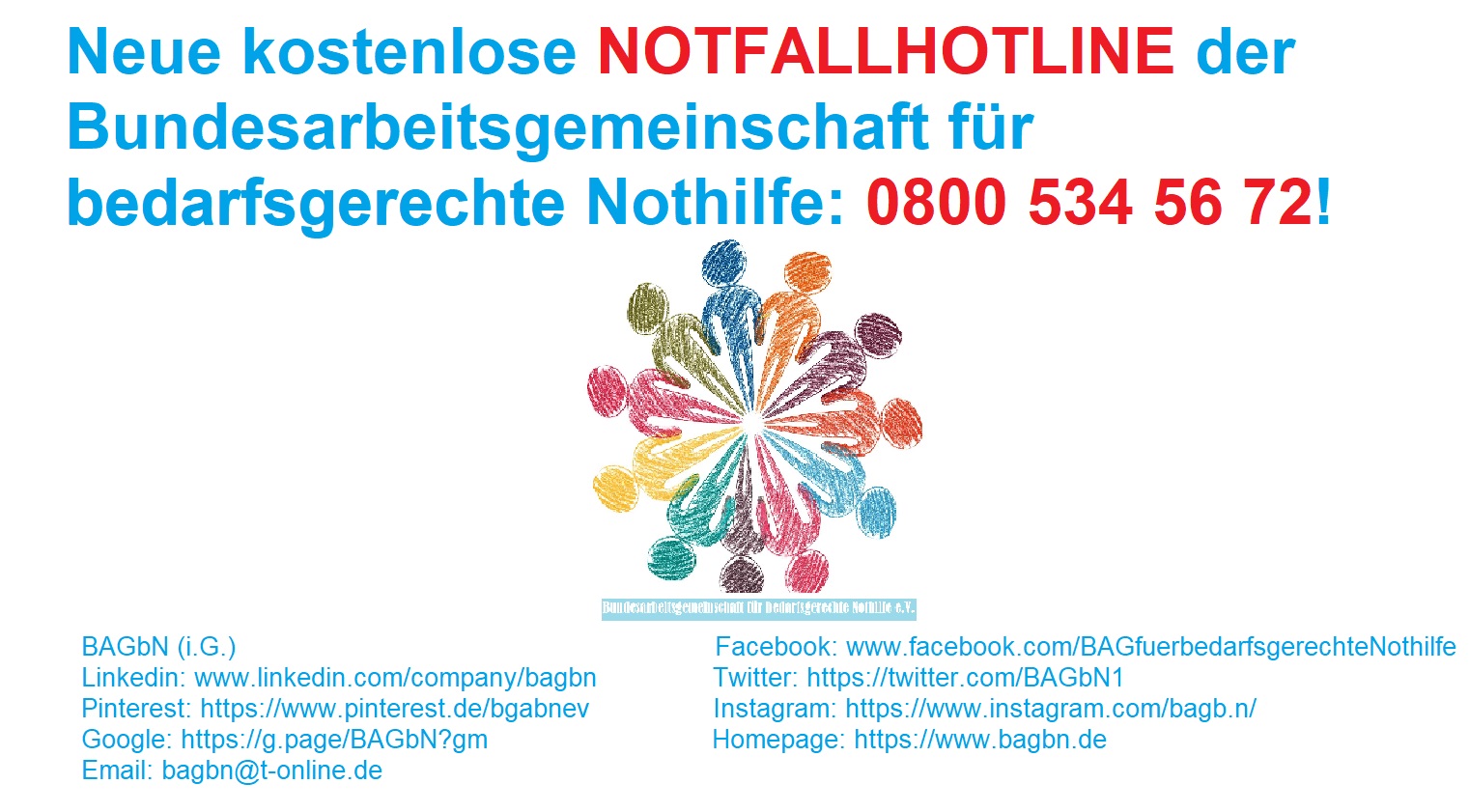 BAGbN startet mit kostenloser Notfallhotline