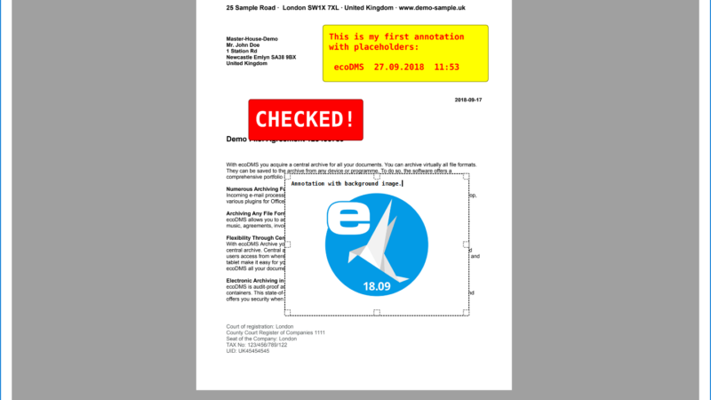 ecoDMS PDF Editor: Applying Custom Stamps and Comments to Archived PDFs