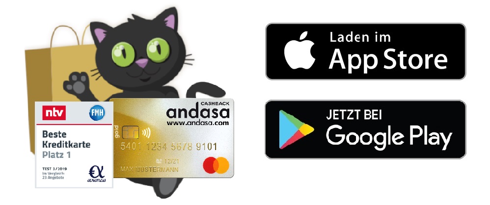 Deutschlands größtes Bonusprogramm Andasa launcht App