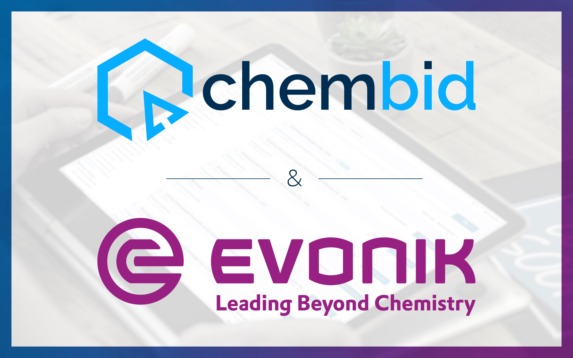 B2B-Plattform chembid gewinnt Evonik als Investor