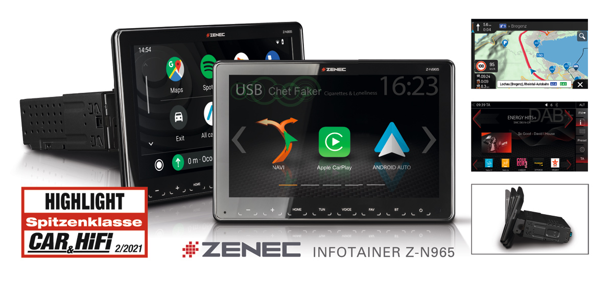 Great Multimedia Car Radio: ZENEC“S 1-DIN System Z-N965