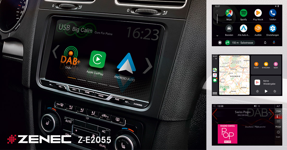 Großbild Infotainer für VW, Seat, SKODA – ZENECs Z-E2055