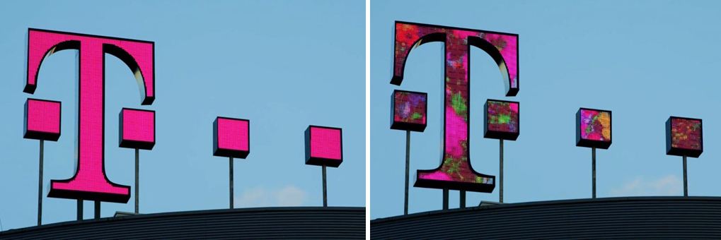 LightnTec macht Telekom-Logo dynamisch