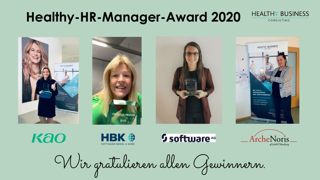 Healthy Homeoffice: 4 Darmstädter Unternehmen ausgezeichnet mit dem Healthy-HR-Manager Award 2020