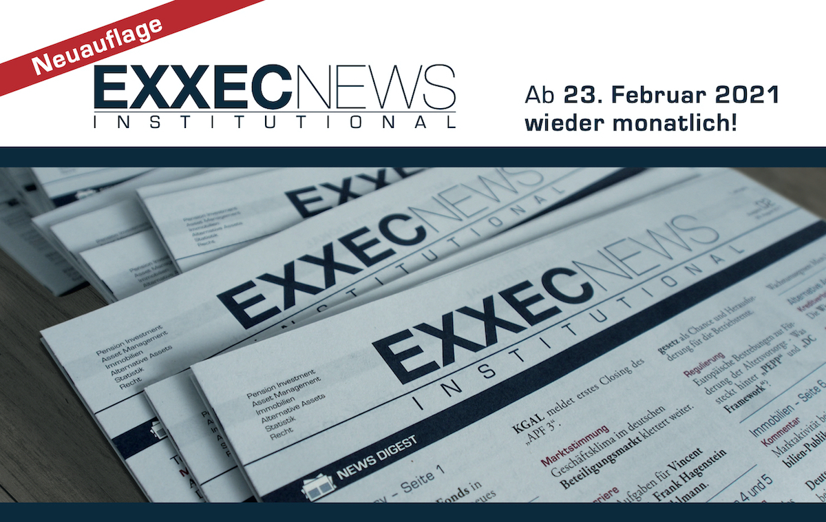 Neuerscheinung ab 23. Februar 2021: EXXECNEWS INSTITUTIONAL