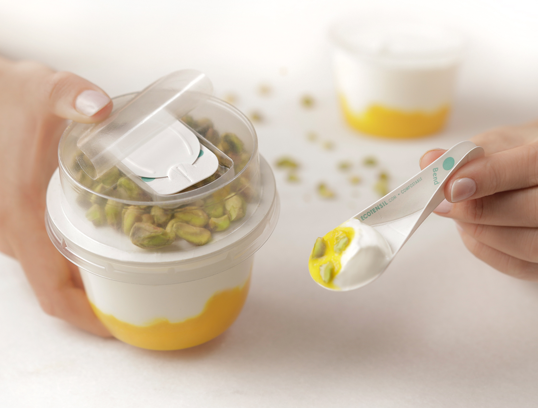 EcoTensil® launcht neue AquaDot©-Reihe von kunststofffreiem Pappbesteck in der EU