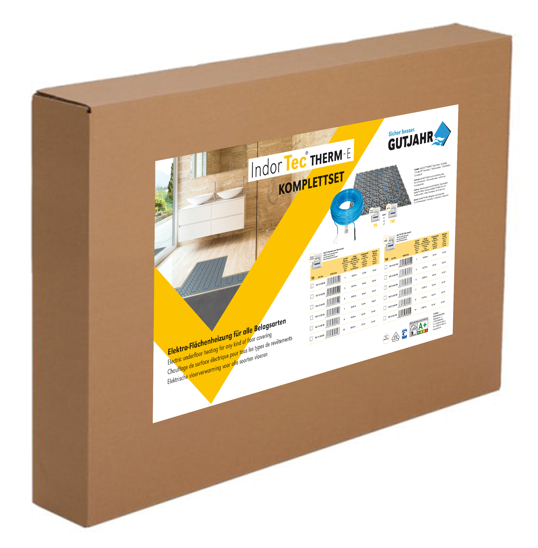 Alles in einem Paket: Gutjahr-Fußbodenheizung ab sofort auch im Set