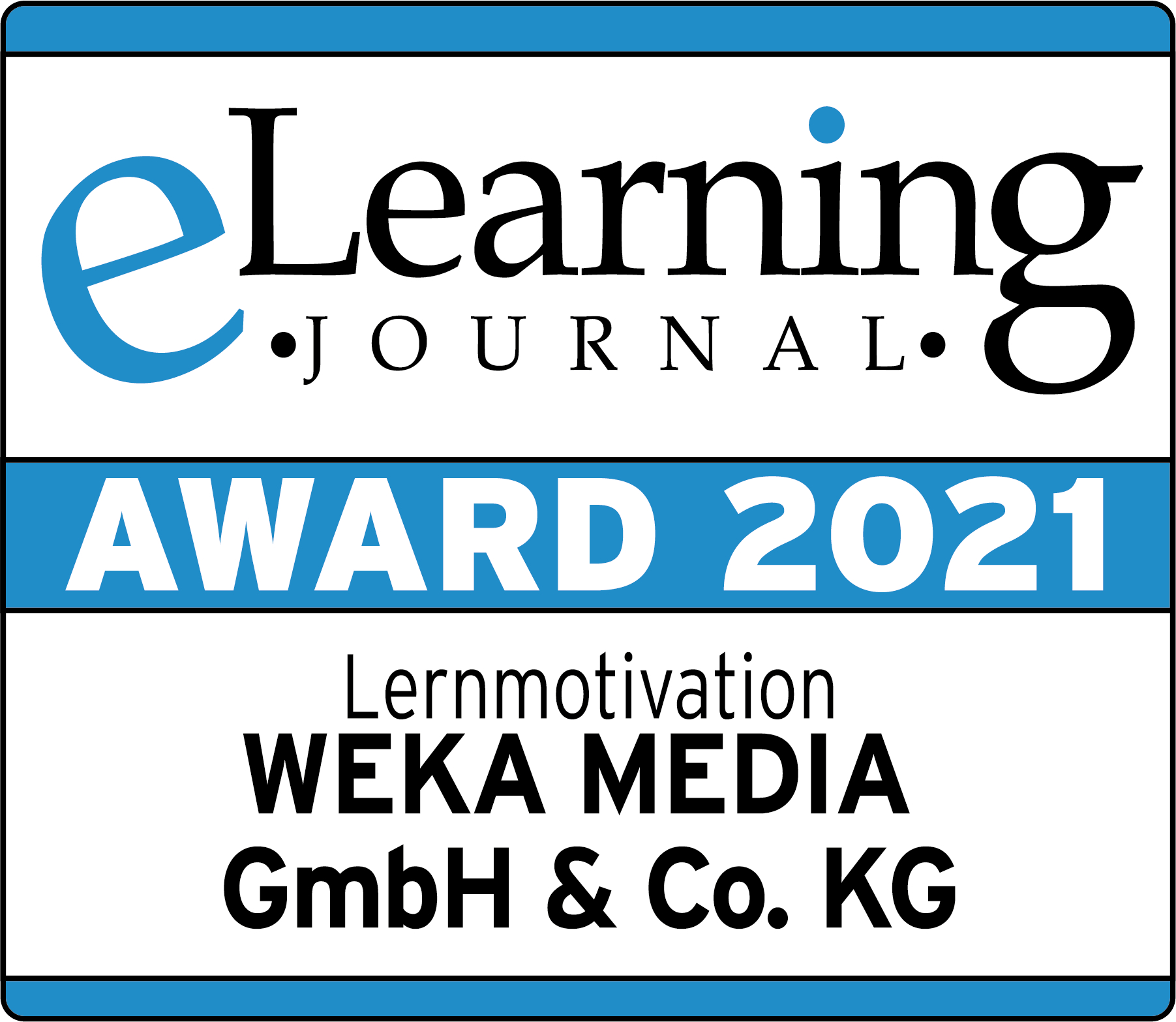 In der Kategorie Lernmotivation: WEKA MEDIA gewinnt eLearning AWARD 2021