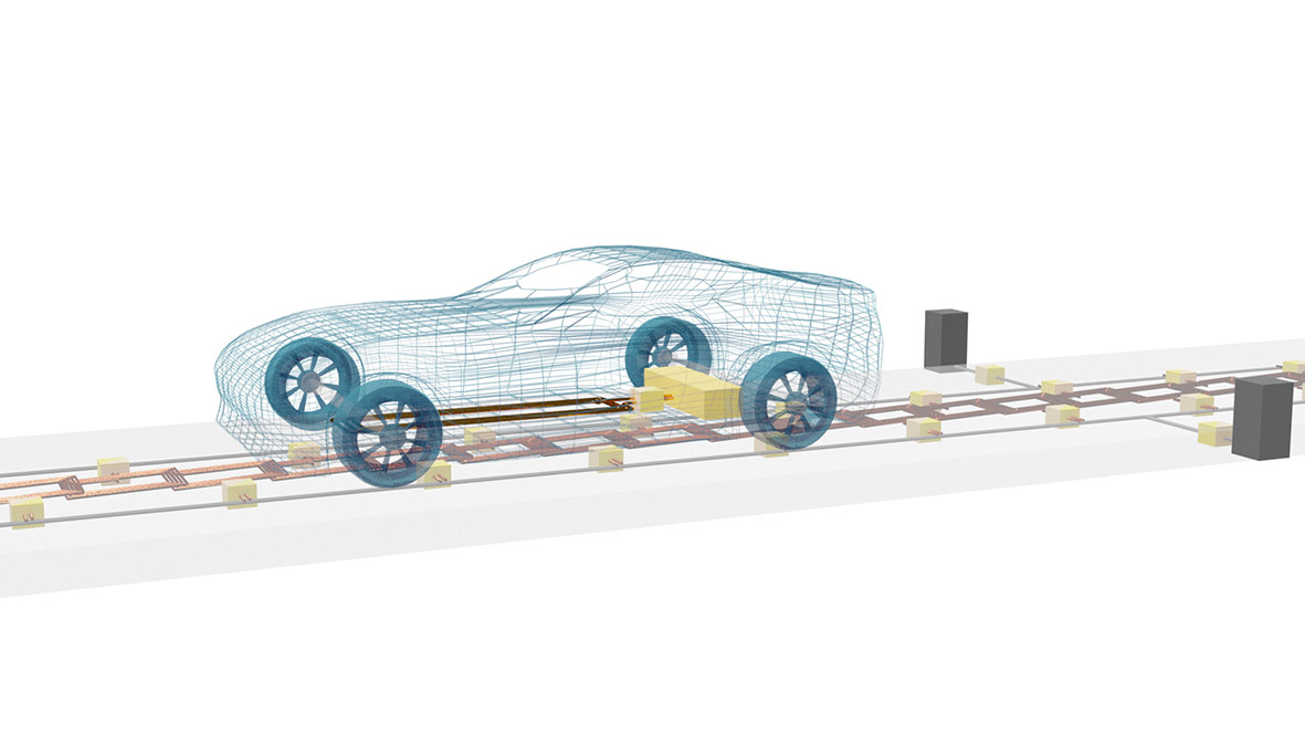 Auf der Straße, auf dem Parkplatz, vor der Ampel: E-Fahrzeuge durch induktive Energieübertragung schneller laden