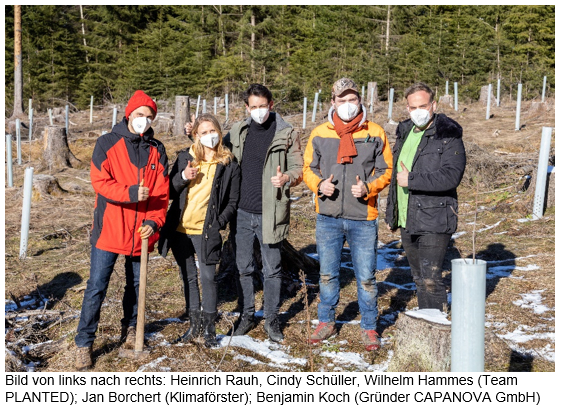 CAPANOVA unterstützt Aufforstungsprojekt im mittelhessischen Taunus