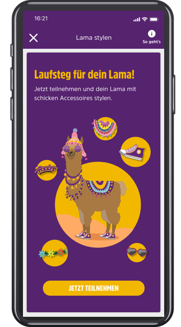 DeutschlandCard startet neue digitale Kampagne „Laufsteg für dein Lama“