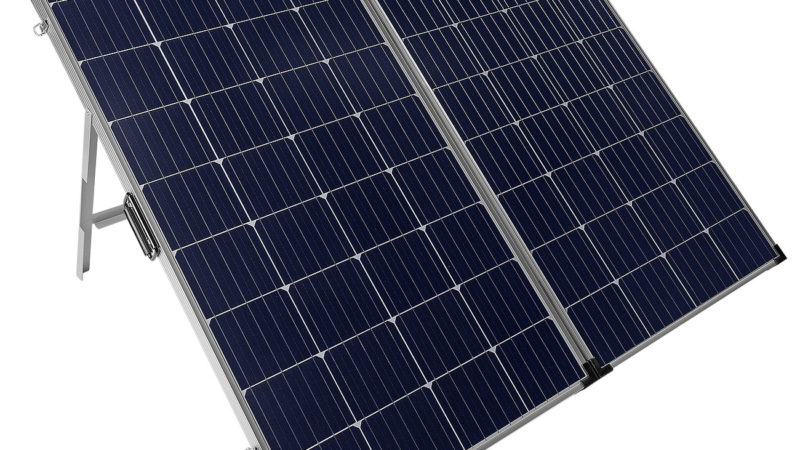 revolt Faltbares mobiles Solar Panel & Laderegler oder Powerbank