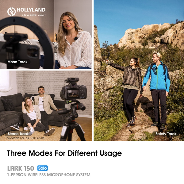 Hollyland kündigt Solo-Kit für das drahtlose Lark 150 Mikrofonsystem für Vlogger an