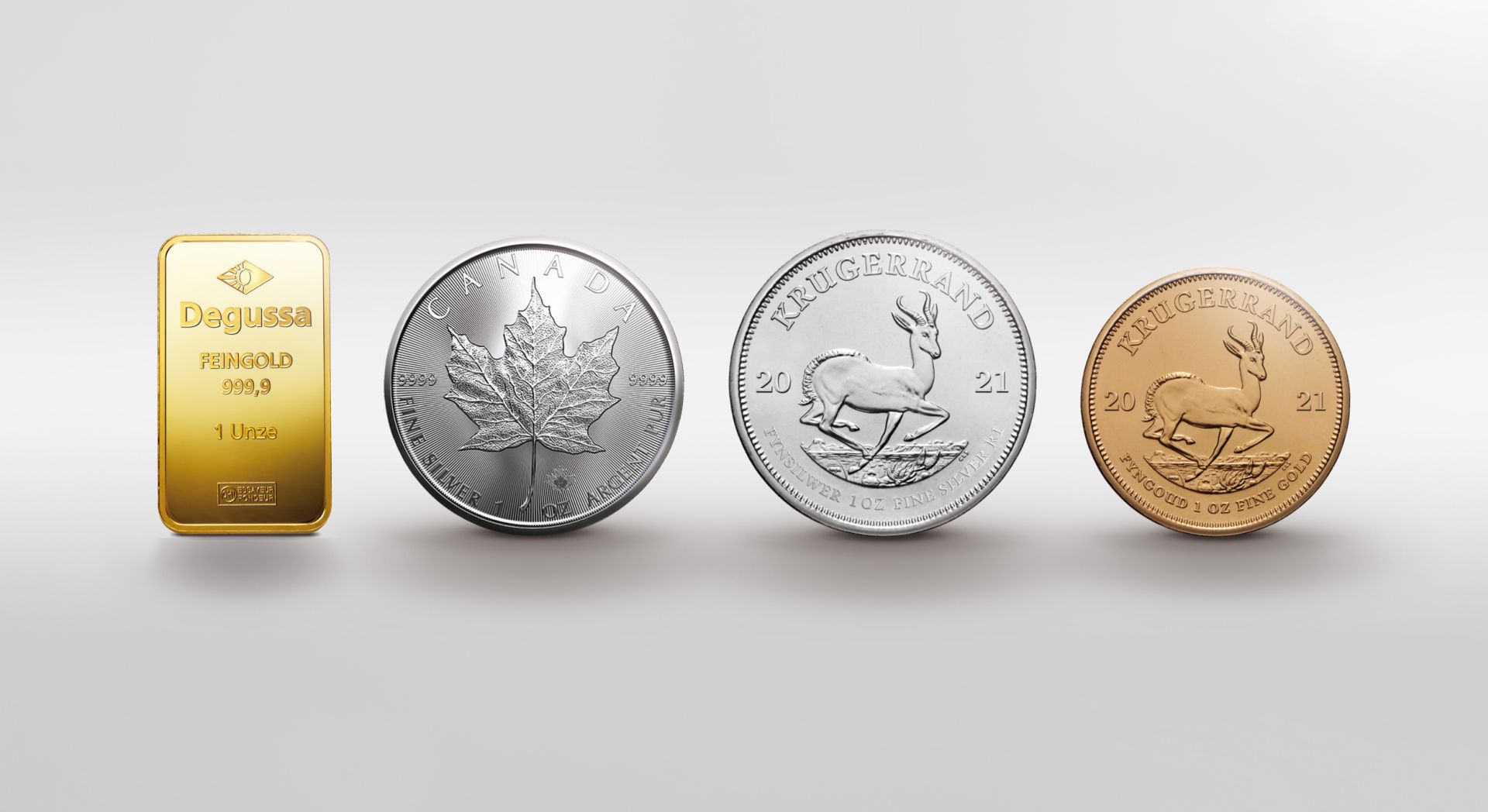 Degussa: Maple Leaf in Silber und Krügerrand in Gold und Silber beliebteste Münzen bei Anlegern