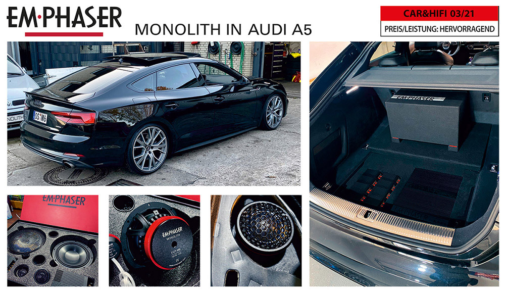 Real Hit: EMPHASER Car Audio Installed in AUDI A5