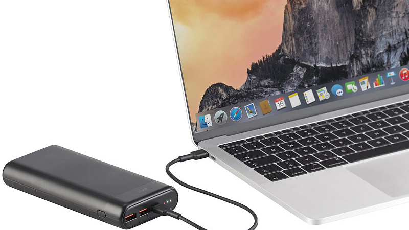 revolt USB-Powerbank PB-230.pd mit 20 Ah, Quick Charge