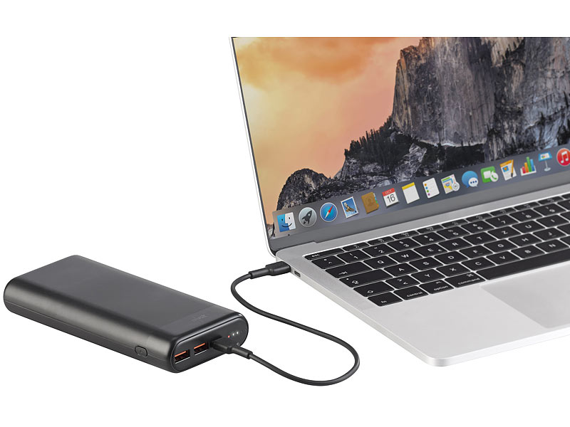 revolt USB-Powerbank PB-230.pd mit 20 Ah, Quick Charge